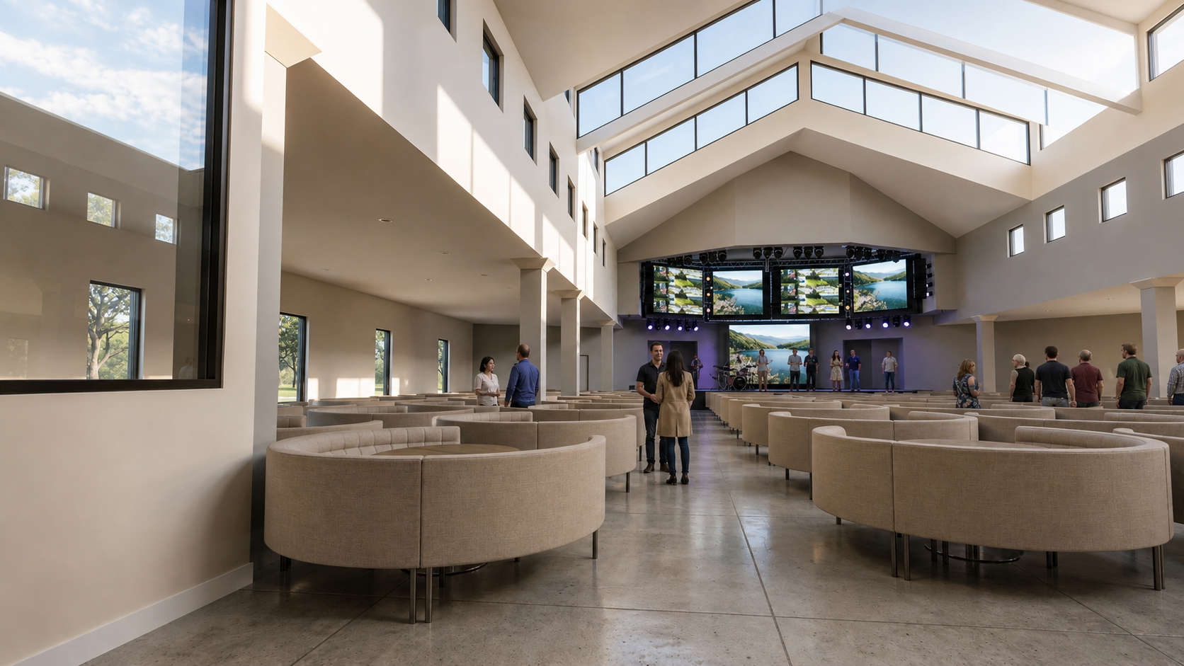 Conceptual rendering of a future permanent worship space